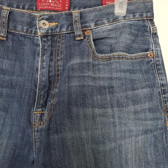 Lucky Brand Jeans Mens 32x30 Medium Wash Mid Rise 429 Classic Straight - Picture 8 of 16